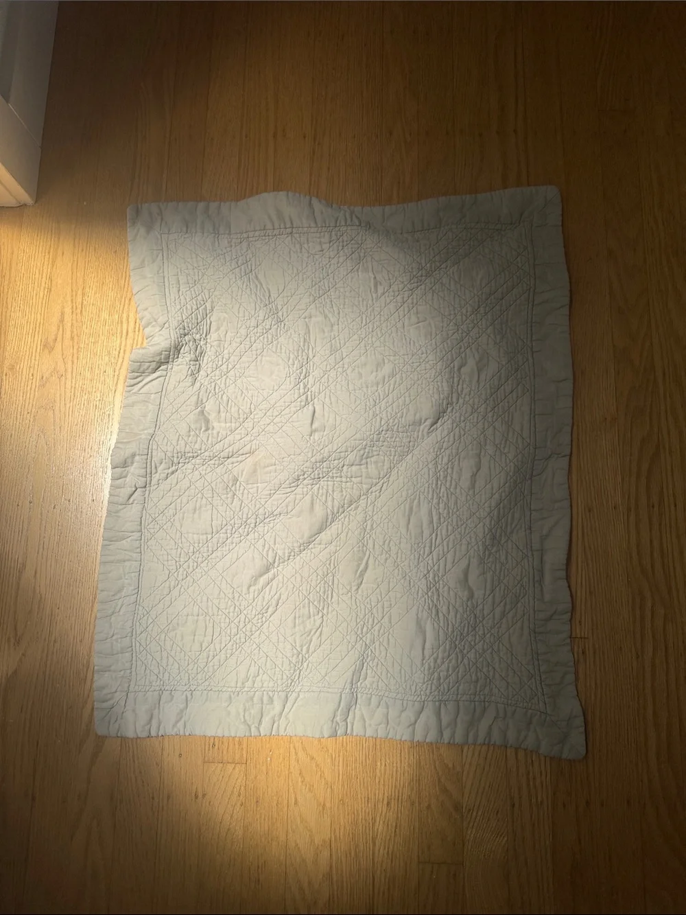 Quilted Light Gray - Soft Everyday pillow cover